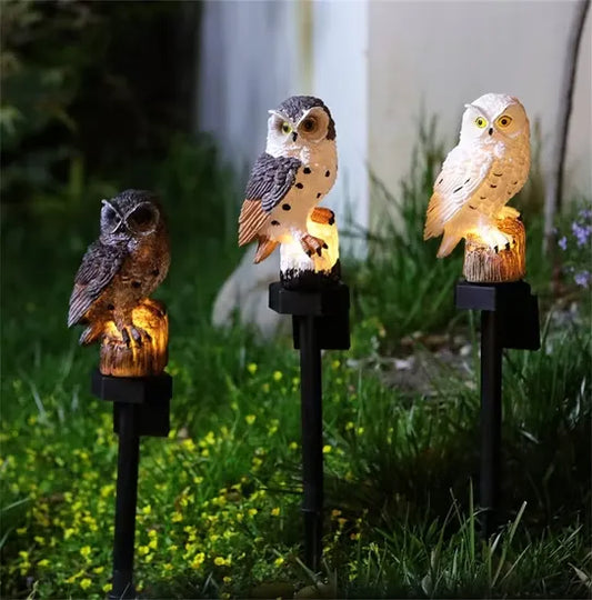 🦉🌕HOT SALE -Led Solar Power Outdoor Garden Waterproof Owl Stake