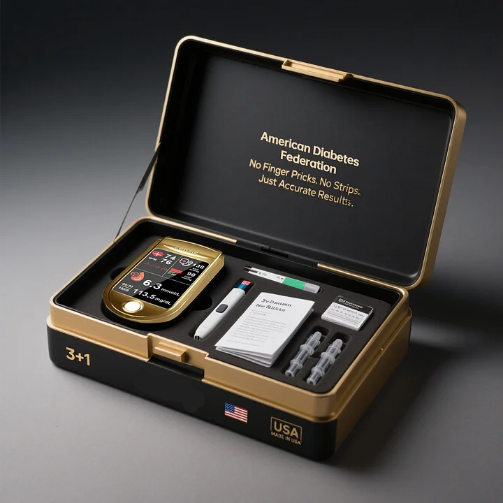 3-в-1 здравен монитор Безболезнено тестване - Изключително бързи отчитания - Точно проследяване ✅ Кръвна захар ✅ Сърдечен ритъм ✅ Кислород в кръвта Всичко в едно