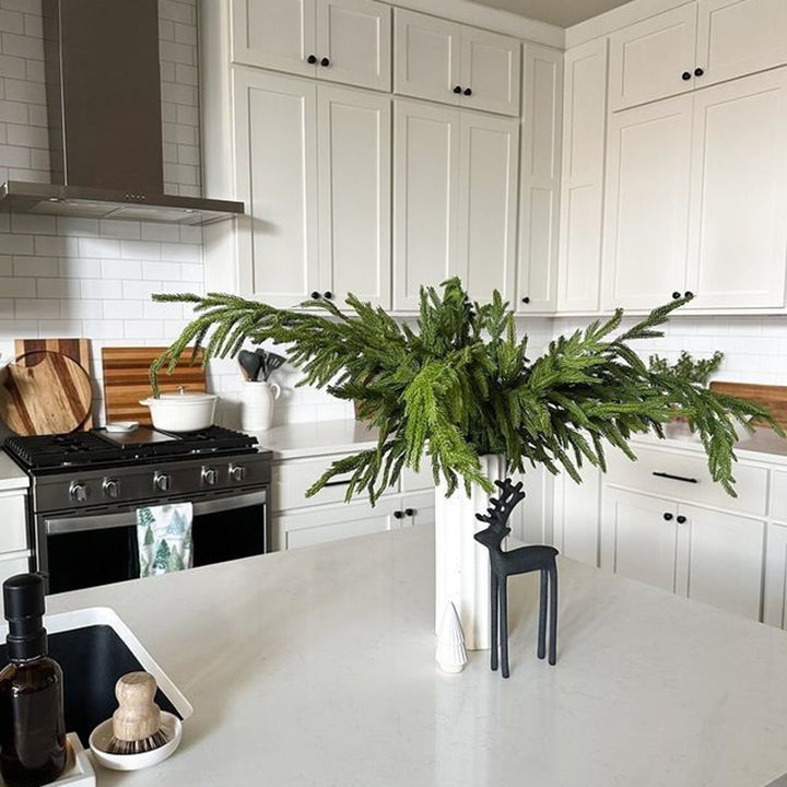 🔥Най-добрата празнична зеленина - реалистични стъбла от норфолкски борови дървета