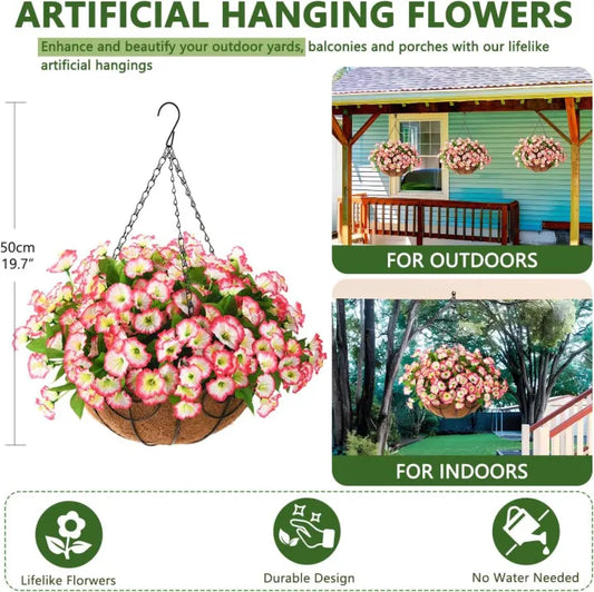 💐Изкуствени петунии с UV симулация